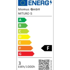 Akku LED-Leuchte -MITURO- Farbe Gunmetal - Größe S