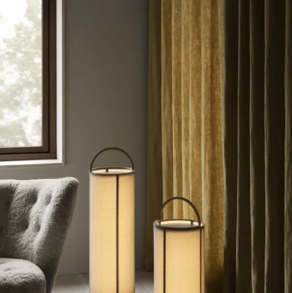 Akku LED Leuchte -TAWA- Farbe Stone - Größe M
