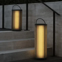 Akku LED Leuchte -TAWA- Farbe Stone - Größe M