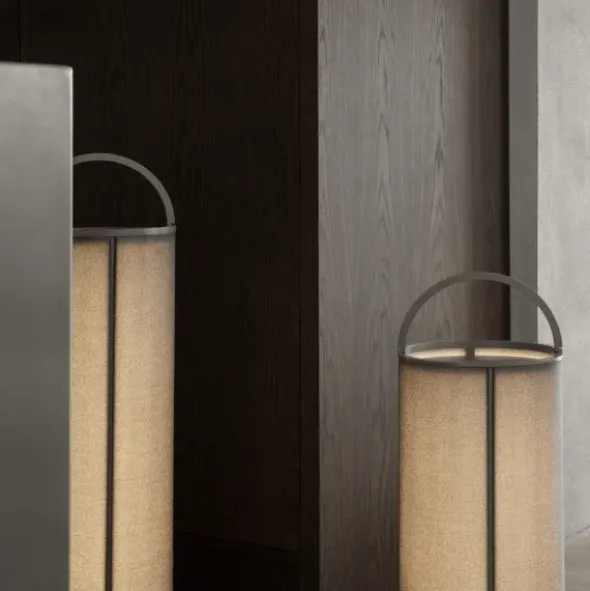 Akku LED Leuchte -TAWA- Farbe Stone - Größe M