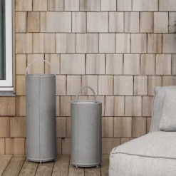 Akku LED Leuchte -TAWA- Farbe Stone - Größe L