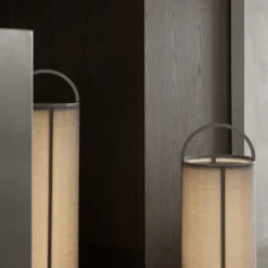Akku LED Leuchte -TAWA- Farbe Stone - Größe L