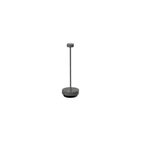 Akku LED Leuchte -TURAS- Farbe Granite Gray
