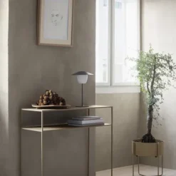 Akku LED-Tischleuchte -ANI LAMP- Farbe Warm Gray