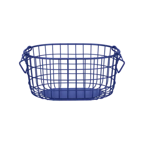 Aufbewahrungskorb -KAGO- Farbe Mazarine Blue - Größe S, Rund