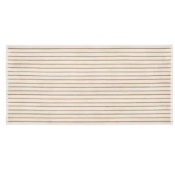 Badetuch -ARTO- Farbe Moonbeam/Amber Brown Größe 70 x 140 cm, schmale Streifen