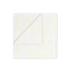 Badetuch -ARTO- Farbe White/Transparent Yellow - Größe 70 x 140 cm, schmale Streifen
