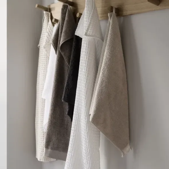 Badetuch -CARO- White 70 x 140 cm
