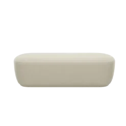 Bank -KUON- Stoff Boucla Farbe Beige - Größe M