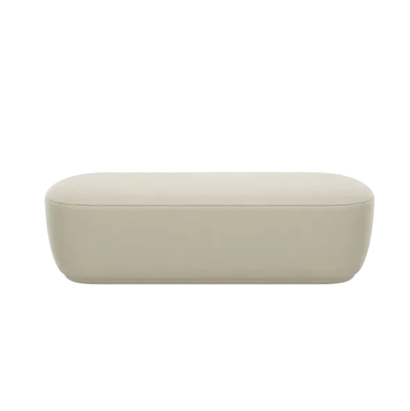 Bank -KUON- Stoff Boucla Farbe Beige - Größe M