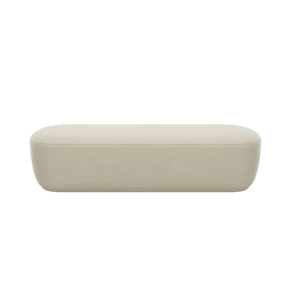 Bank -KUON- Stoff Boucla Farbe Beige - Größe L