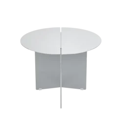 Beistelltisch -ORU- Farbe Edelstahl Matt - Größe M, Ø 50cm