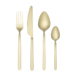 Besteck Set -STELLA- Farbe Champagne 16-tlg.
