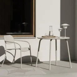 Bistrotisch -YUA- Farbe Silk Gray - Größe Ø 80 cm