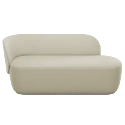 Chaiselongue, links -KUON- Boucla Beige