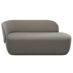 Chaiselongue, links -KUON- Socia Taupe