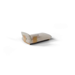 Chaiselongue, links -MOCO- Farbe Beige - Stoff: Pina