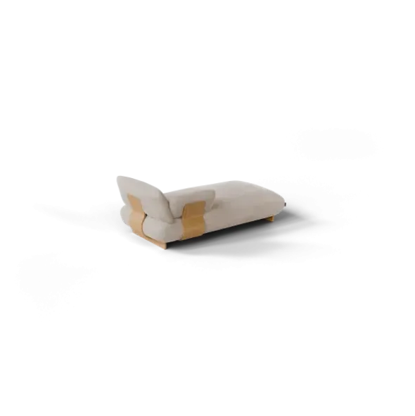 Chaiselongue, links -MOCO- Farbe Beige - Stoff: Pina