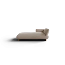 Chaiselongue, links -MOCO- Farbe Beige - Stoff: Pina