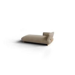 Chaiselongue, links -MOCO- Farbe Beige - Stoff: kvadrat Melange Nap