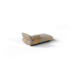 Chaiselongue, links -MOCO- Farbe Beige - Stoff: kvadrat Melange Nap