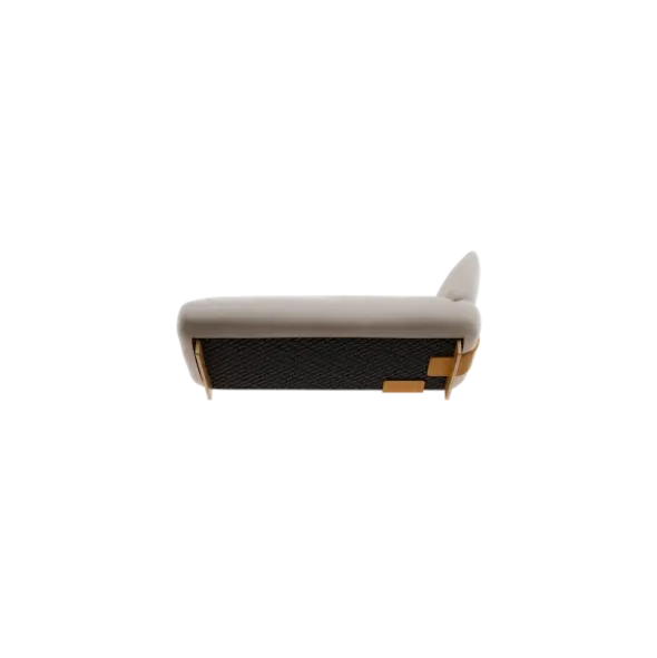 Chaiselongue, links -MOCO- Farbe Desert - Stoff: Pina