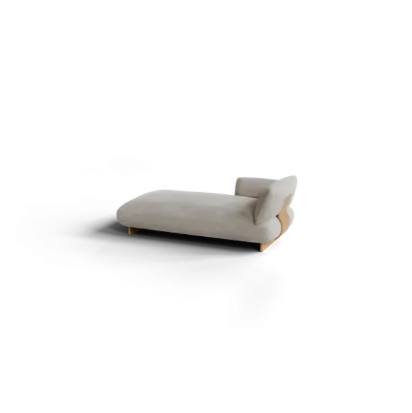 Chaiselongue, links -MOCO- Farbe Desert - Stoff: Pina