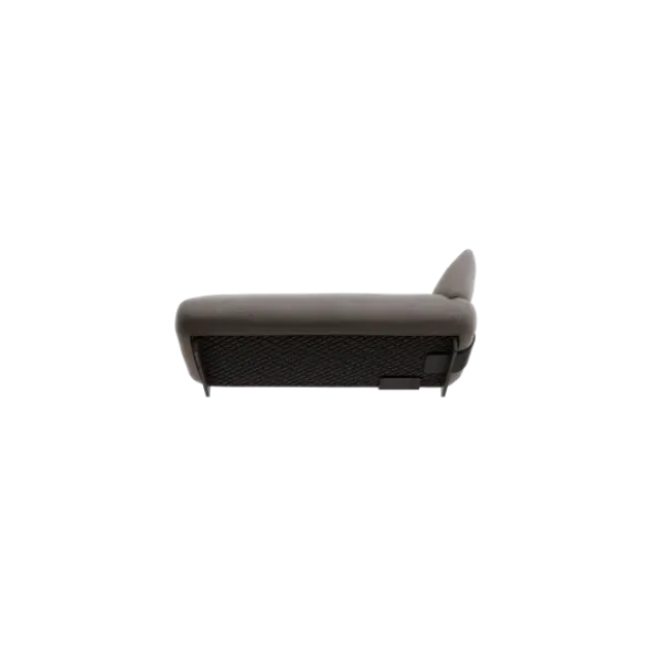 Chaiselongue, links -MOCO- Farbe Zinc - Stoff: Pina