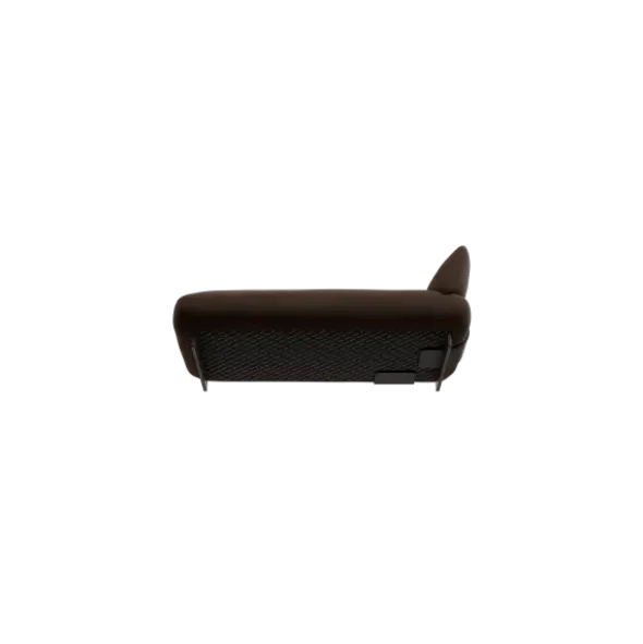 Chaiselongue, links -MOCO- Farbe Espresso - Stoff: Pina