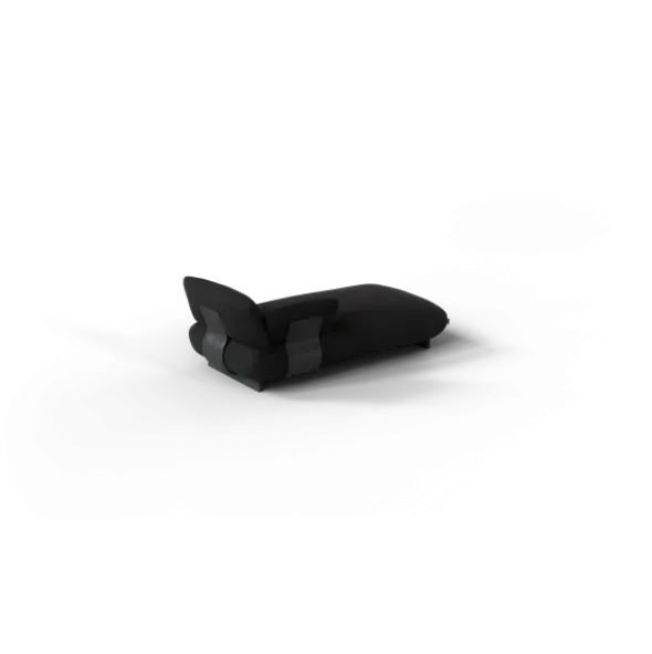 Chaiselongue, links -MOCO- Farbe Coal - Stoff: Boucla
