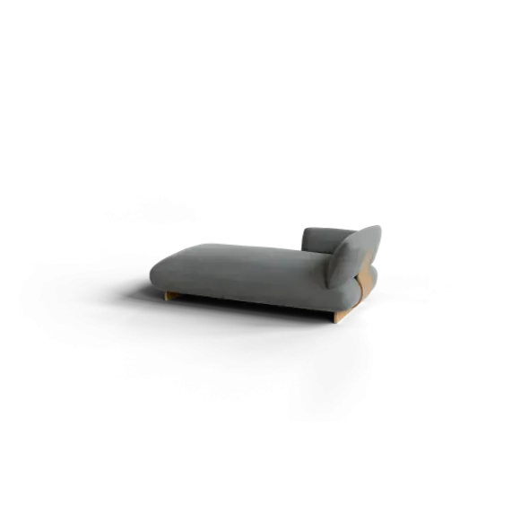 Chaiselongue, links -MOCO- Farbe Desert - Stoff: kvadrat Melange Nap