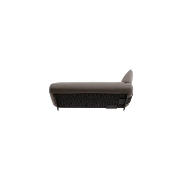 Chaiselongue, links -MOCO- Farbe Shitake - Stoff: kvadrat Melange Nap