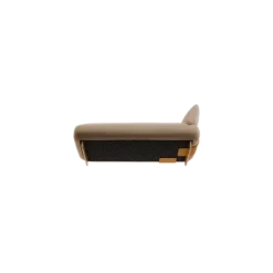 Chaiselongue, links -MOCO- Farbe Shitake - Stoff: kvadrat Moss