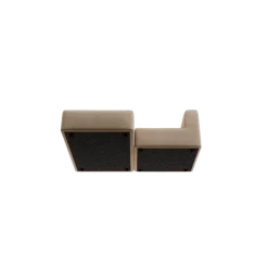 Chaiselongue, links -TASI- Farbe Beige - Stoff: kvadrat Melange Nap