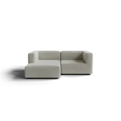 Chaiselongue, links -TASI- Farbe Cloud - Stoff: kvadrat Moss