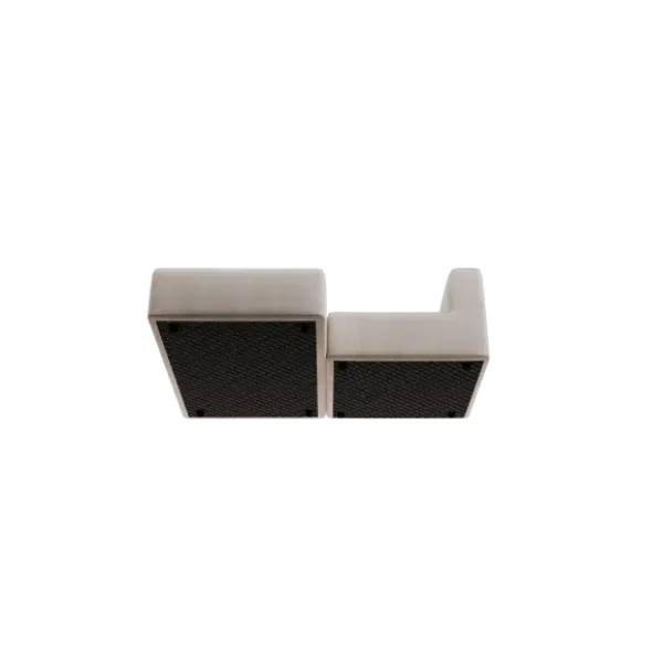 Chaiselongue, links -TASI- Farbe Desert - Stoff: Pina