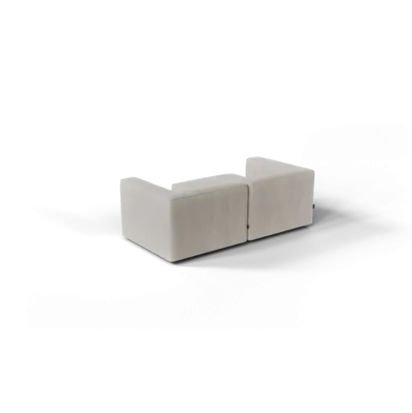 Chaiselongue, links -TASI- Farbe Desert - Stoff: Pina
