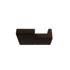 Chaiselongue, links -TASI- Farbe Espresso - Stoff: Pina
