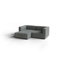 Chaiselongue, links -TASI- Farbe Desert - Stoff: kvadrat Melange Nap