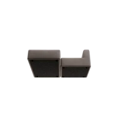 Chaiselongue, links -TASI- Farbe Shitake - Stoff: kvadrat Melange Nap