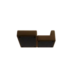 Chaiselongue, links -TASI- Farbe Agave Green - Stoff: kvadrat Moss