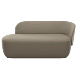 Chaiselongue, rechts -KUON- Boucla Shitake