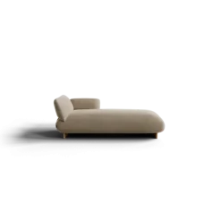 Chaiselongue, rechts -MOCO- Farbe Beige - Stoff: kvadrat Melange Nap