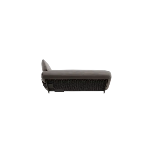 Chaiselongue, rechts -MOCO- Farbe Zinc - Stoff: Pina