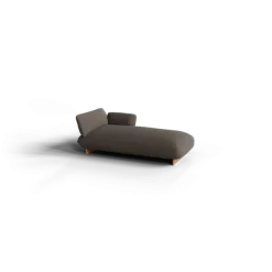 Chaiselongue, rechts -MOCO- Farbe Shitake - Stoff: Boucla