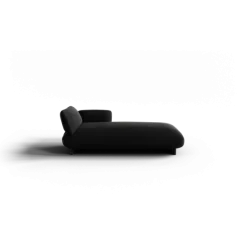 Chaiselongue, rechts -MOCO- Farbe Coal - Stoff: Boucla