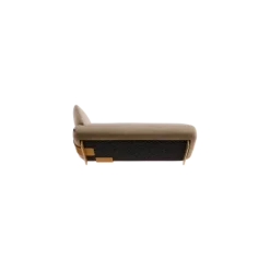 Chaiselongue, rechts -MOCO- Farbe Shitake - Stoff: kvadrat Moss