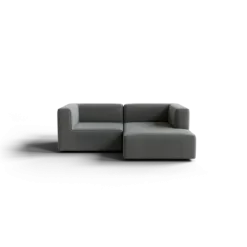 Chaiselongue, rechts -TASI- Farbe Desert - Stoff: kvadrat Melange Nap