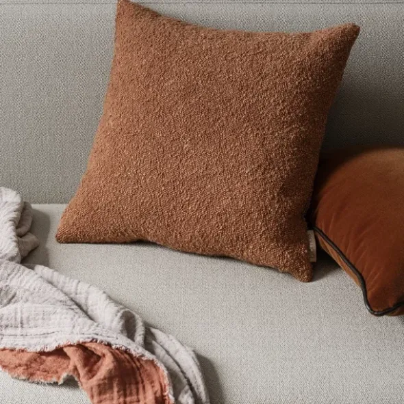Decke -DOUBLE- Farbe Rustique Brown 130 x 200 cm