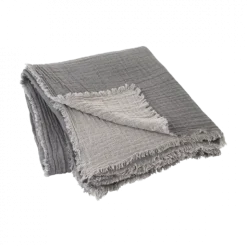 Decke -DOUBLE- Farbe Steel Gray 130 x 200 cm
